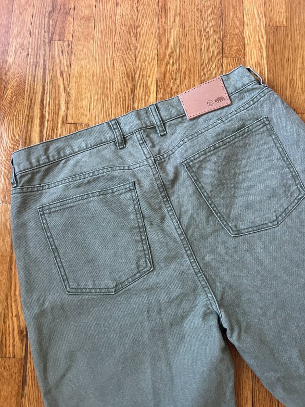 Taylor Stitch The Slim All Day Pants Eucalyptus Green Canvas - Men's 34x34 (NWT) - Picture 4 of 9